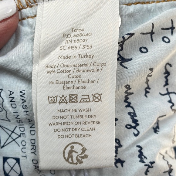 Boden Jeans Women's 8 Long The Cambridge Ankle Skimmer Embroidery Pom Poms Boho - Picture 16 of 16